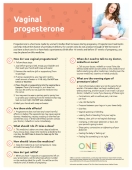 About Vaginal Progesterone (PDF)