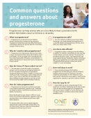 Progesterone Common Questions-Flyer (PDF)